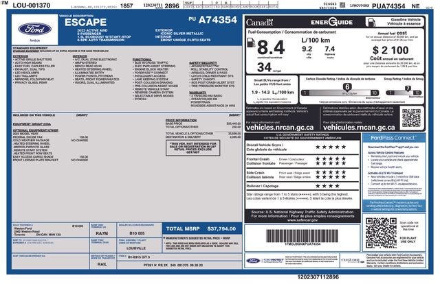 2023 Ford Escape Active
