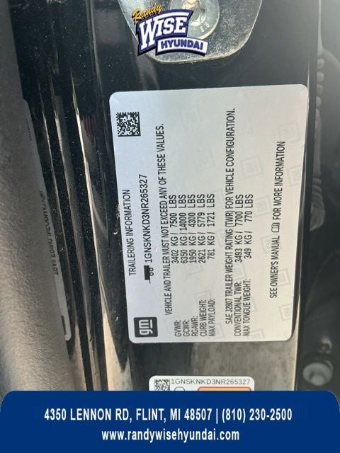 2022 Chevrolet Tahoe LT