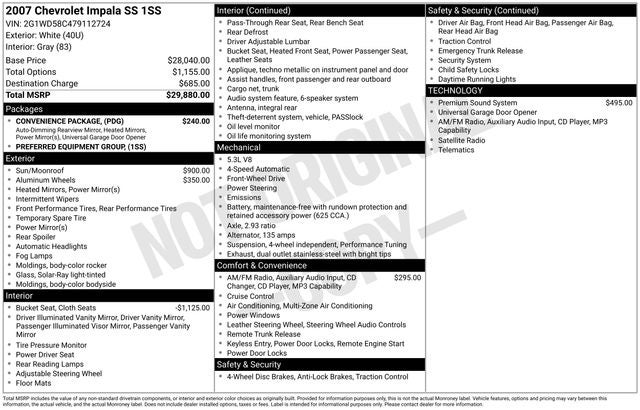 2007 Chevrolet Impala SS
