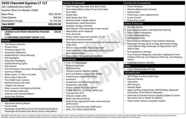 2020 Chevrolet Equinox LT
