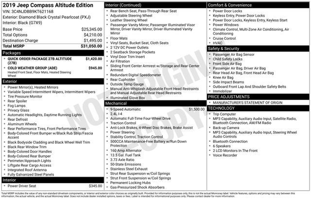 2019 Jeep Compass Altitude