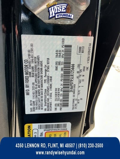 2020 Ford Fusion SE