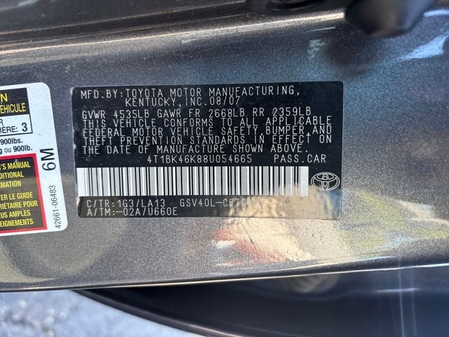 2008 Toyota Camry XLE