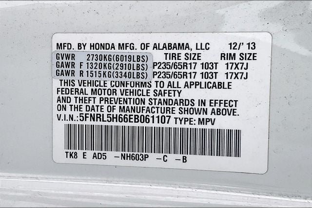 2014 Honda Odyssey EX-L