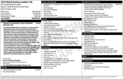 2012 Buick Enclave Leather Group