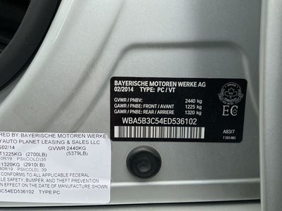 2014 BMW 5 Series 535i xDrive