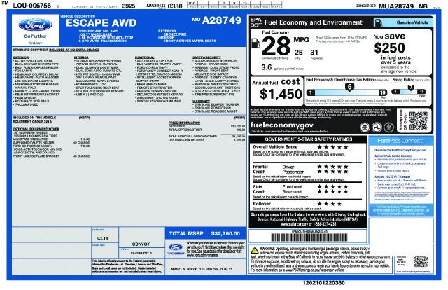 2021 Ford Escape SEL