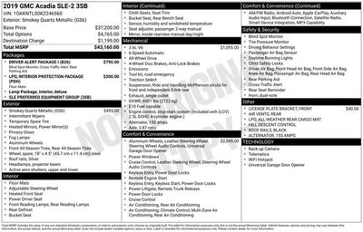 2019 GMC Acadia SLE-2