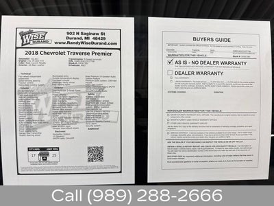 2018 Chevrolet Traverse Premier