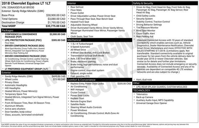 2018 Chevrolet Equinox LT