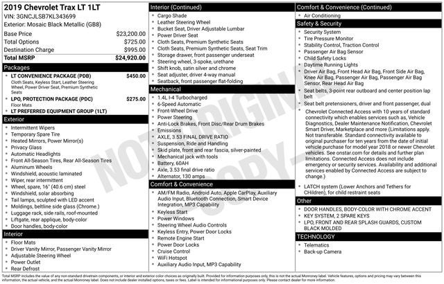 2019 Chevrolet Trax LT