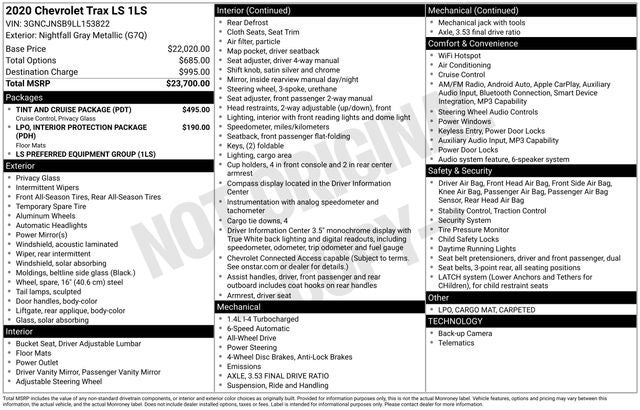 2020 Chevrolet Trax LS