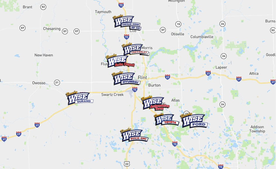 Randy Wise Auto Depot locations map